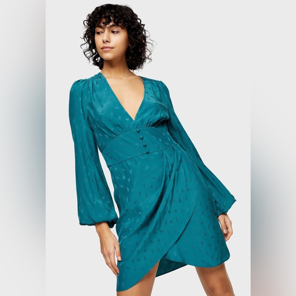 Top Shop Dress in Green/Emerald size 4